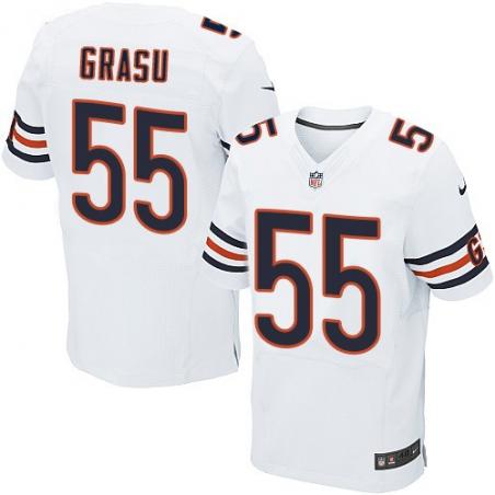 [Elite] Grasu Chicago Football Team Jersey -Chicago #55 Hroniss Grasu Jersey (White)