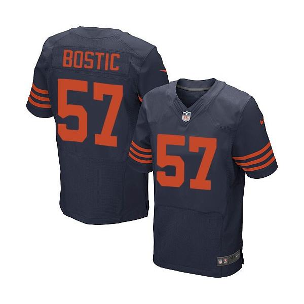 [Elite] Bostic Chicago Football Team Jersey -Chicago #57 Jon Bostic Jersey (Blue, Orange Blue)