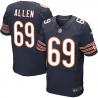 [Elite] Allen Chicago Football Team Jersey -Chicago #69 Jared Allen Jersey (Blue)