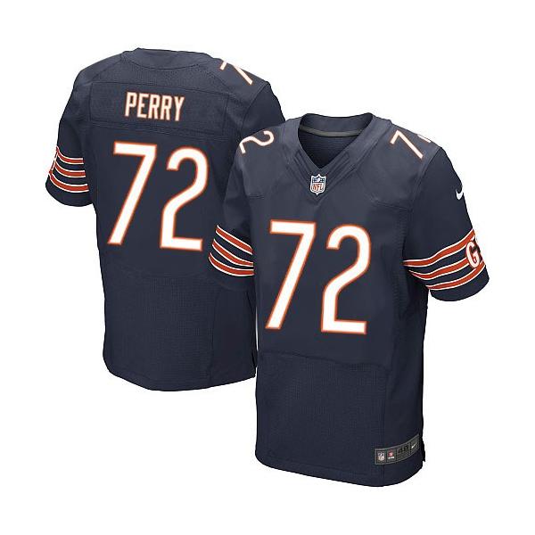 [Elite] Perry Chicago Football Team Jersey -Chicago #72 William Perry Jersey (Blue)