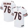 [Elite] Goldman chicago Football Team Jersey -chicago #76 Eddie Goldman Jersey (White)