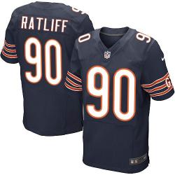 [Elite] Ratliff Chicago Football Team Jersey -Chicago #90 Jeremiah Ratliff Jersey (Blue)