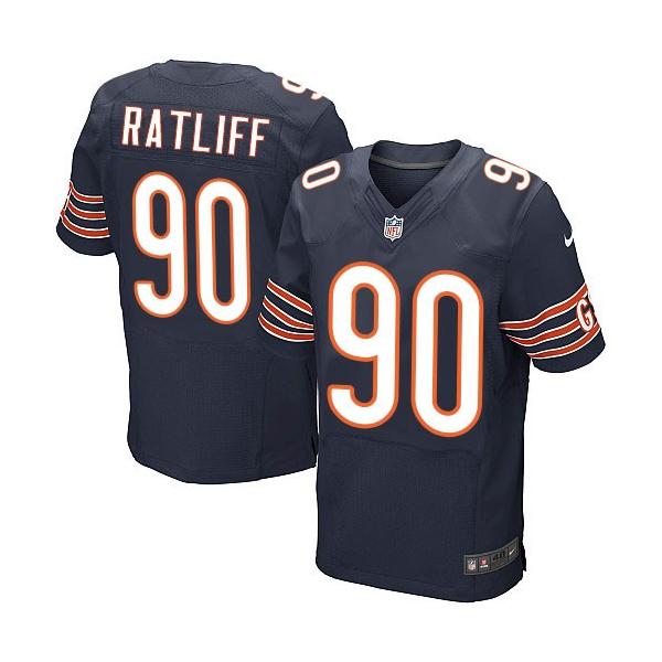 [Elite] Ratliff Chicago Football Team Jersey -Chicago #90 Jeremiah Ratliff Jersey (Blue)