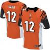 [Elite] Sanu Cincinnati Football Team Jersey -Cincinnati #12 Mohamed Sanu Jersey (Orange)