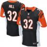 [Elite] Hill Cincinnati Football Team Jersey -Cincinnati #32 Jeremy Hill Jersey (Black)