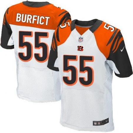 [Elite] Burfict Cincinnati Football Team Jersey -Cincinnati #55 Vontaze Burfict Jersey (White)