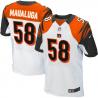 [Elite] Maualuga Cincinnati Football Team Jersey -Cincinnati #58 Rey Maualuga Jersey (White)