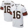 [Elite] Hawkins Cleveland Football Team Jersey -Cleveland #16 Andrew Hawkins Jersey (White)