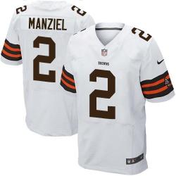 [Elite] Manziel Cleveland Football Team Jersey -Cleveland #2 Johnny Manziel Jersey (White)