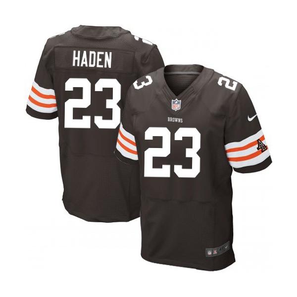 [Elite] Haden Cleveland Football Team Jersey -Cleveland #23 Joe Haden Jersey (Brown)