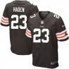 [Elite] Haden Cleveland Football Team Jersey -Cleveland #23 Joe Haden Jersey (Brown)