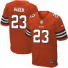 [Elite] Haden Cleveland Football Team Jersey -Cleveland #23 Joe Haden Jersey (Orange)