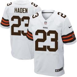 [Elite] Haden Cleveland Football Team Jersey -Cleveland #23 Joe Haden Jersey (White)