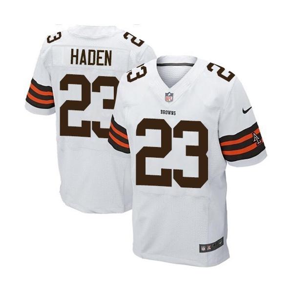 [Elite] Haden Cleveland Football Team Jersey -Cleveland #23 Joe Haden Jersey (White)