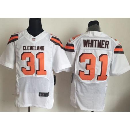 [Elite] Whitner Cleveland Football Team Jersey -Cleveland #31 Donte Whitner Jersey (White, 2015 new)