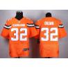 [Elite] Brown Cleveland Football Team Jersey -Cleveland #32 Jim Brown Jersey (Orange, 2015 new)