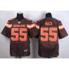 [Elite] Mack Cleveland Football Team Jersey -Cleveland #55 Alex Mack Jersey (Brown, 2015 new)