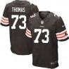 [Elite] Thomas Cleveland Football Team Jersey -Cleveland #73 Joe Thomas Jersey (Brown)