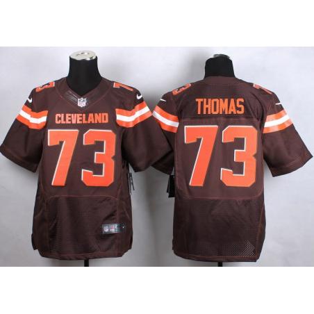 [Elite] Thomas Cleveland Football Team Jersey -Cleveland #73 Joe Thomas Jersey (Brown, 2015)