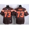 [Elite] Thomas Cleveland Football Team Jersey -Cleveland #73 Joe Thomas Jersey (Brown, 2015)