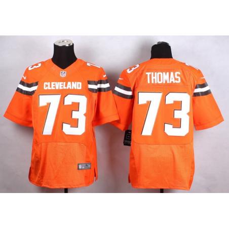 [Elite] Thomas Cleveland Football Team Jersey -Cleveland #73 Joe Thomas Jersey (Orange, 2015 new)