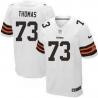 [Elite] Thomas Cleveland Football Team Jersey -Cleveland #73 Joe Thomas Jersey (White)