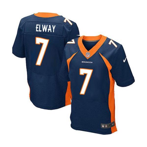 [elite]john Elway Denver Football Team Jersey(blue) Free Shipping