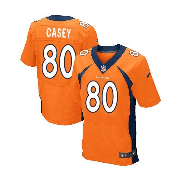 [Elite]James Casey Denver Football Team Jersey(Orange)_Free Shipping 40/M