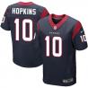 [Elite] Hopkins Houston Football Team Jersey -Houston #10 DeAndre Hopkins Jersey (Blue)