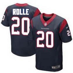 [Elite] Rolle Houston Football Team Jersey -Houston #20 Jumal Rolle Jersey (Blue)