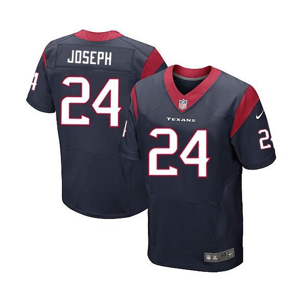 [Elite] Joseph Houston Football Team Jersey -Houston #24 Johnathan Joseph Jersey (Blue)