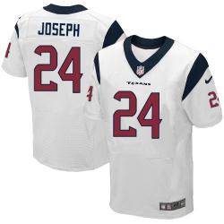 [Elite] Joseph Houston Football Team Jersey -Houston #24 Johnathan Joseph Jersey (White)