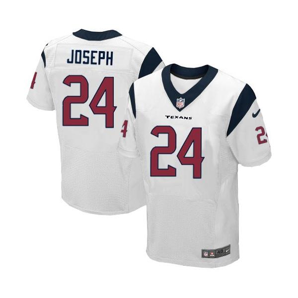 [Elite] Joseph Houston Football Team Jersey -Houston #24 Johnathan Joseph Jersey (White)