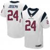 [Elite] Joseph Houston Football Team Jersey -Houston #24 Johnathan Joseph Jersey (White)