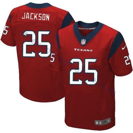 [Elite] Jackson Houston Football Team Jersey -Houston #25 Kareem Jackson Jersey (Red)