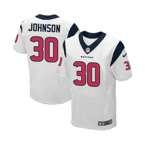 [Elite] Johnson Houston Football Team Jersey -Houston #30 Kevin Johnson Jersey (White)