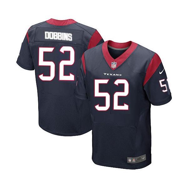 [Elite] Dobbins Houston Football Team Jersey -Houston #52 Tim Dobbins Jersey (Blue)