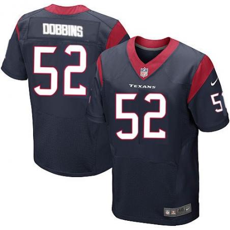 [Elite] Dobbins Houston Football Team Jersey -Houston #52 Tim Dobbins Jersey (Blue)