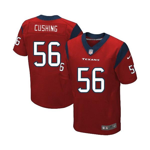 [Elite] Cushing Houston Football Team Jersey -Houston #56 Brian Cushing Jersey (Red)