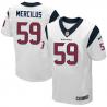 [Elite] Mercilus Houston Football Team Jersey -Houston #59 Whitney Mercilus Jersey (White)