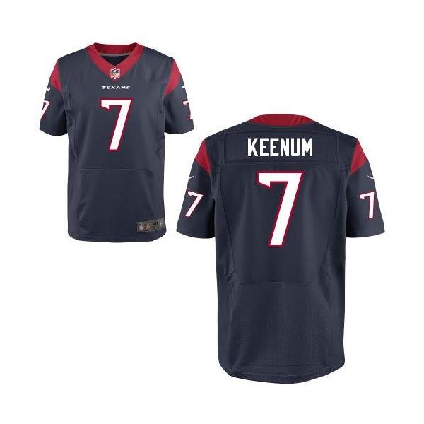 [Elite] Keenum Houston Football Team Jersey -Houston #7 Case Keenum Jersey (Blue)