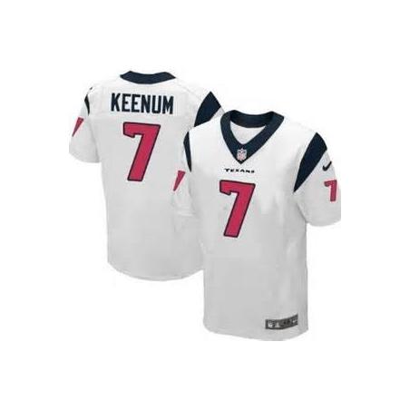 [Elite] Keenum Houston Football Team Jersey -Houston #7 Case Keenum Jersey (White)