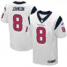 [Elite] Johnson Houston Football Team Jersey -Houston #8 Will Johnson Jersey (White)