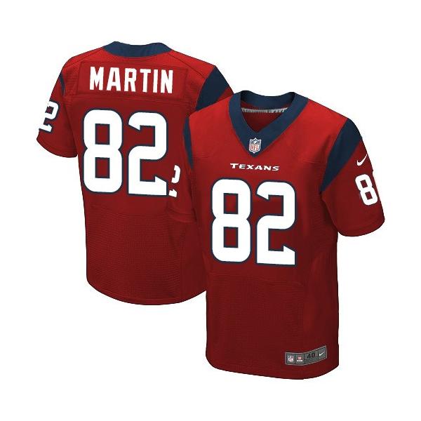 [Elite] Martin Houston Football Team Jersey -Houston #82 Keshawn Martin Jersey (Red)