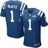 [Elite] Mcafee Indianapolis Football Team Jersey -Indianapolis #1 Pat Mcafee Jersey (Blue)