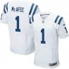 [Elite] Mcafee Indianapolis Football Team Jersey -Indianapolis #1 Pat Mcafee Jersey (White)