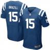 [Elite] Brazill Indianapolis Football Team Jersey -Indianapolis #15 LaVon Brazill Jersey (Blue)