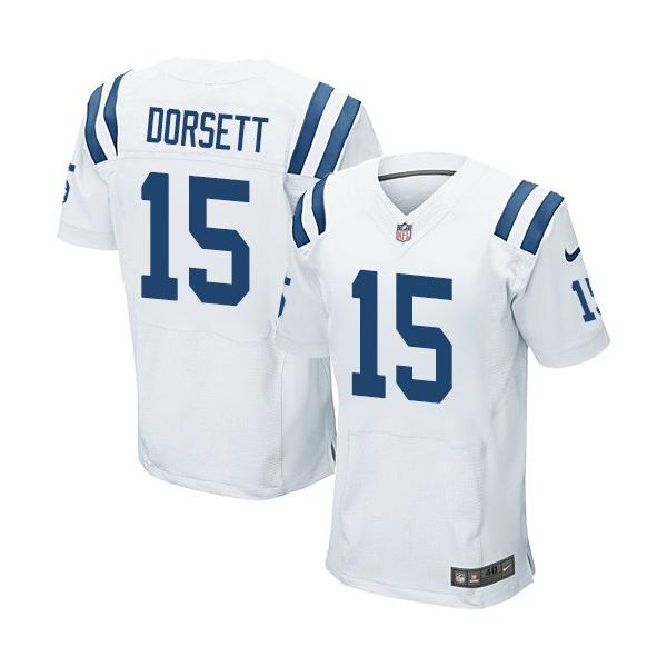 [Elite] Dorsett Indianapolis Football Team Jersey -Indianapolis #15 Phillip Dorsett Jersey (White)