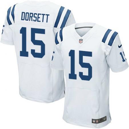 [Elite] Dorsett Indianapolis Football Team Jersey -Indianapolis #15 Phillip Dorsett Jersey (White)