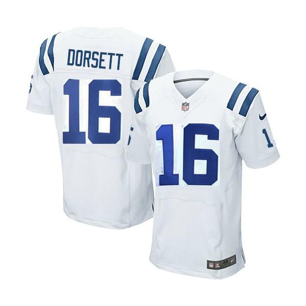 [Elite] Dorsett Indianapolis Football Team Jersey -Indianapolis #16 Phillip Dorsett Jersey (White)